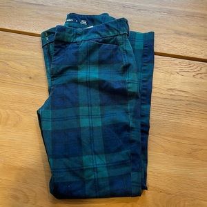 Old Navy blue and green plaid dress pants